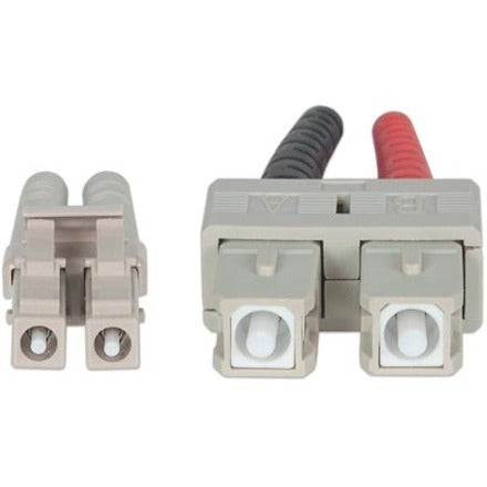 Intellinet Network Solutions Fiber Optic Patch Cable, LC/SC, OM4, 50/125, Multimode, Duplex, Violet, 10 ft (3 m)