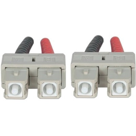 Intellinet Network Solutions Fiber Optic Patch Cable, SC/SC, OM3, 50/125, Multimode, Duplex, Aqua, 10 ft (3 m)