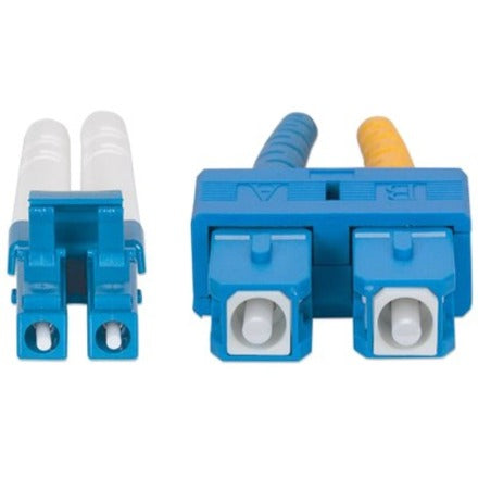 Intellinet Network Solutions Fiber Optic Patch Cable, LC/SC, OS2, 9/125, Single-Mode, Duplex, Yellow, 14 ft (5 m)