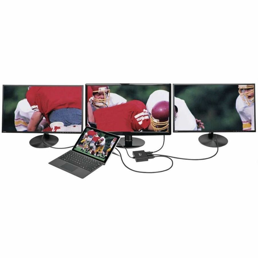 Eaton Tripp Lite Series 3-Port Mini DisplayPort to DisplayPort Multi-Monitor Splitter, MST Hub, 4K 60 Hz UHD, DP1.2, TAA
