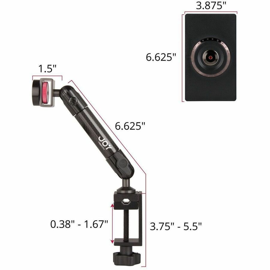 The Joy Factory MagConnect MNU502 Clamp Mount for Tablet PC, iPad - Black