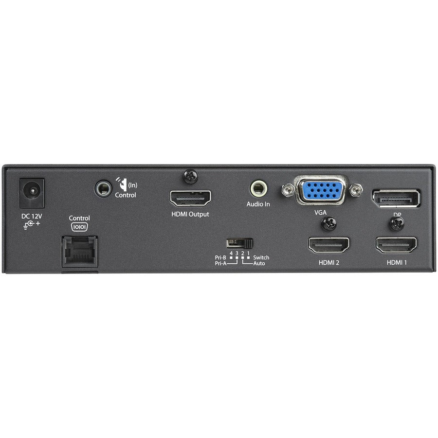 StarTech.com Multi-Input to HDMI Converter Switch - DisplayPort, VGA and Dual-HDMI to HDMI Switch - Priority and Automatic Switch - 4K