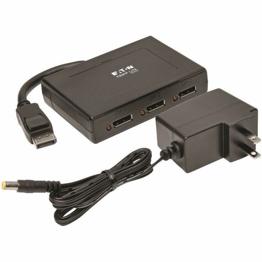 Eaton Tripp Lite Series 3-Port DisplayPort Multi-Monitor Splitter, MST Hub, 4K 60Hz UHD, DP1.2, TAA