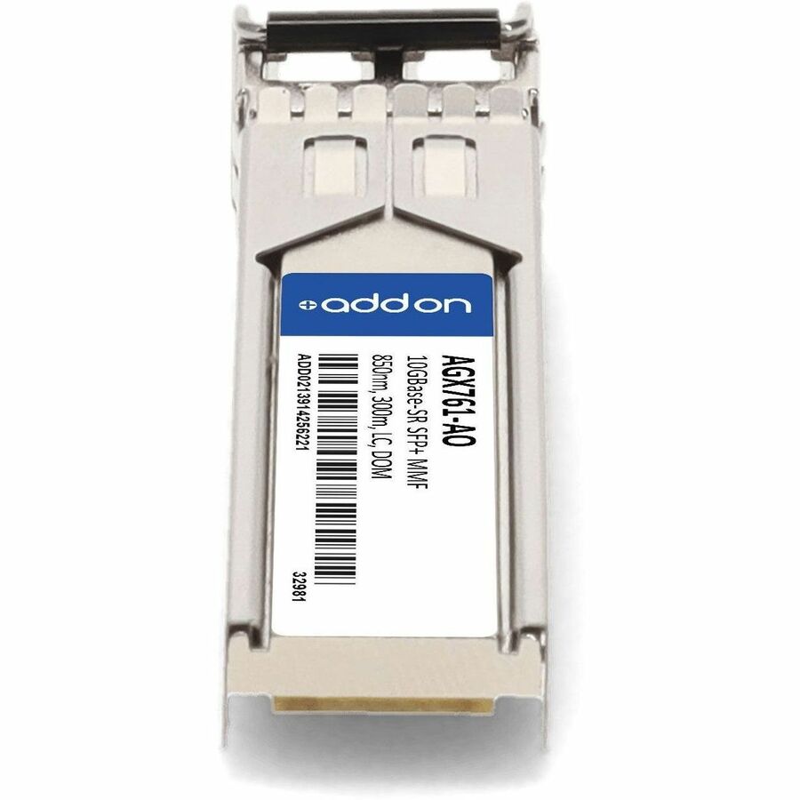 AddOn Netgear AGX761 Compatible TAA Compliant 10GBase-SR SFP+ Transceiver (MMF, 850nm, 300m, LC, DOM)