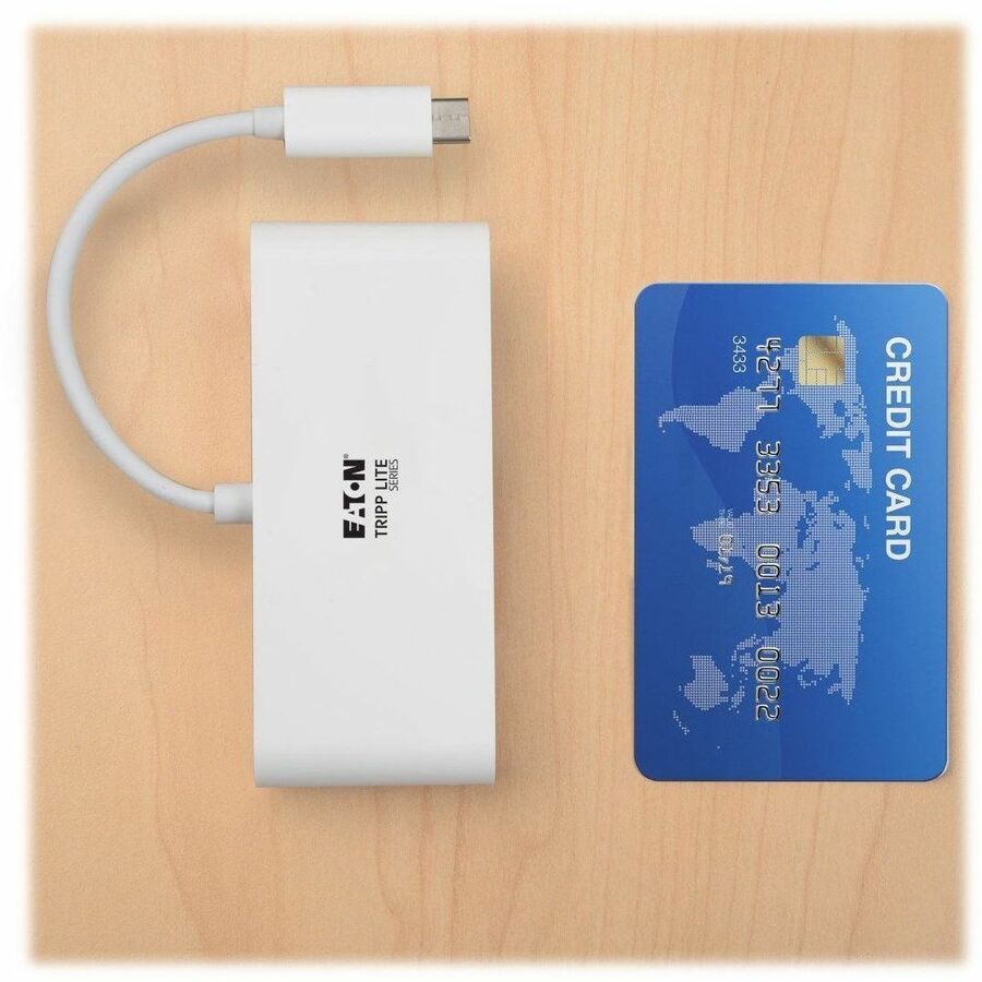 Eaton Tripp Lite Series 4-Port USB-C Hub, USB 3.x (5Gbps), 4x USB-A Ports, 60W PD Charging, White
