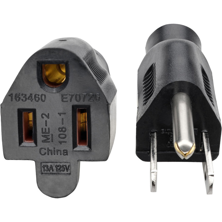 Eaton Tripp Lite Series Power Extension Cord, NEMA 5-15P to NEMA 5-15R - 13A, 120V, 16 AWG, 15 ft. (4.57 m), Black