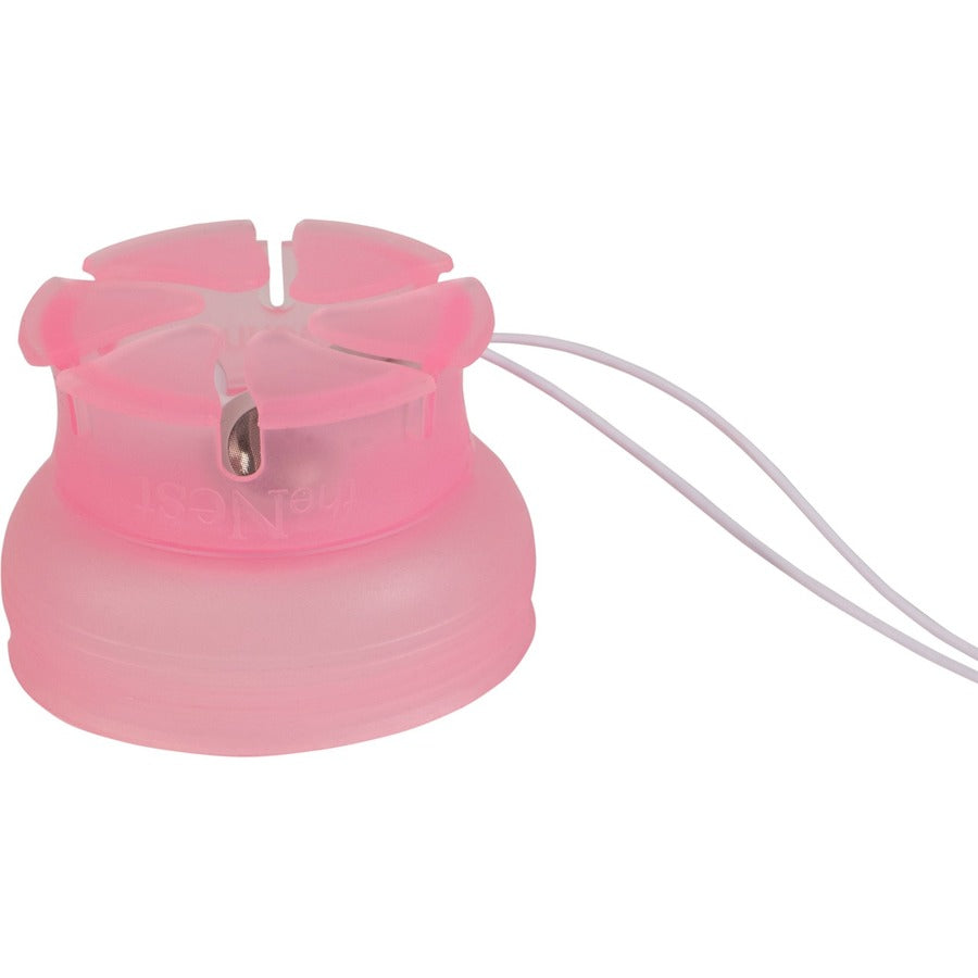 Digital Innovations The Nest - Tangle-Free Earphone / Earbud Case, Durable and Compact - Pink