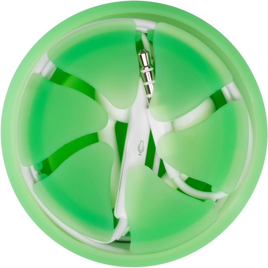 Digital Innovations The Nest - Tangle-Free Earphone / Earbud Case, Durable and Compact - Green