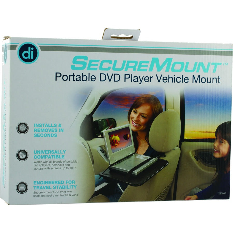 Digital Innovations SecureMount 7020000 Vehicle Mount for Portable DVD Player, Notebook, Netbook - Black