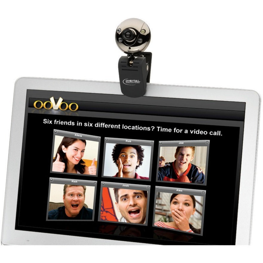 Digital Innovations ChatCam 4310100 Webcam - 1.3 Megapixel - Matte Black, Chrome - USB