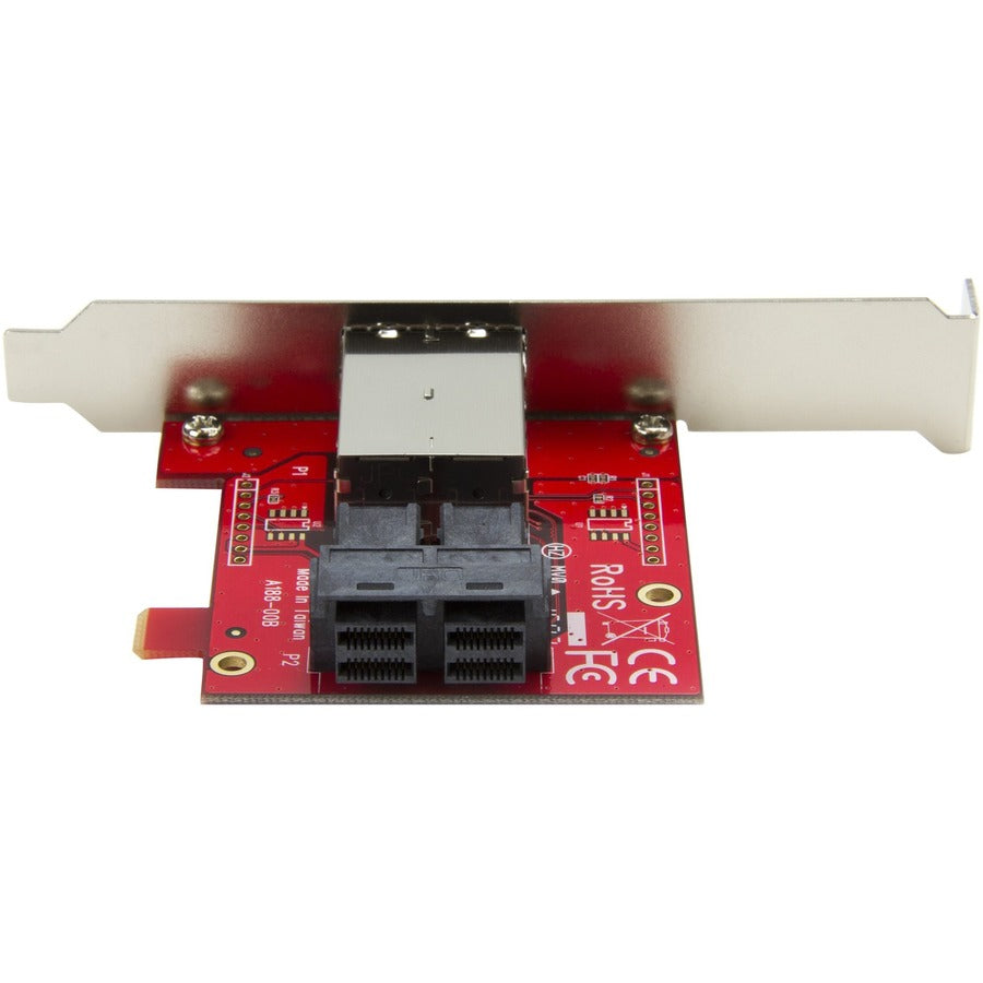 StarTech.com Mini-SAS Adapter - Dual SFF-8643 to SFF-8644 - with Full and Low-Profile Brackets - 12Gbps