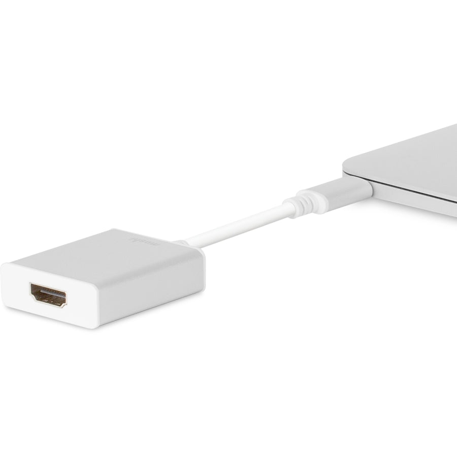 Moshi USB-C to HDMI Adapter, 4K up to 60 fps, Aluminum Casings, Works with MacBook, MacBook Air, MacBook Pro, Surface