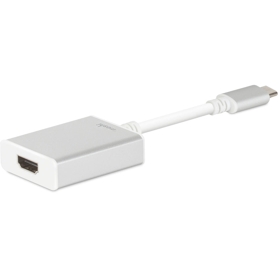 Moshi USB-C to HDMI Adapter, 4K up to 60 fps, Aluminum Casings, Works with MacBook, MacBook Air, MacBook Pro, Surface