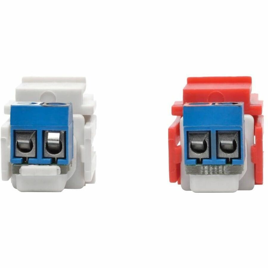 Eaton Tripp Lite Series RCA Female Audio to Screw Terminal Keystone Jack Kit, Red/White