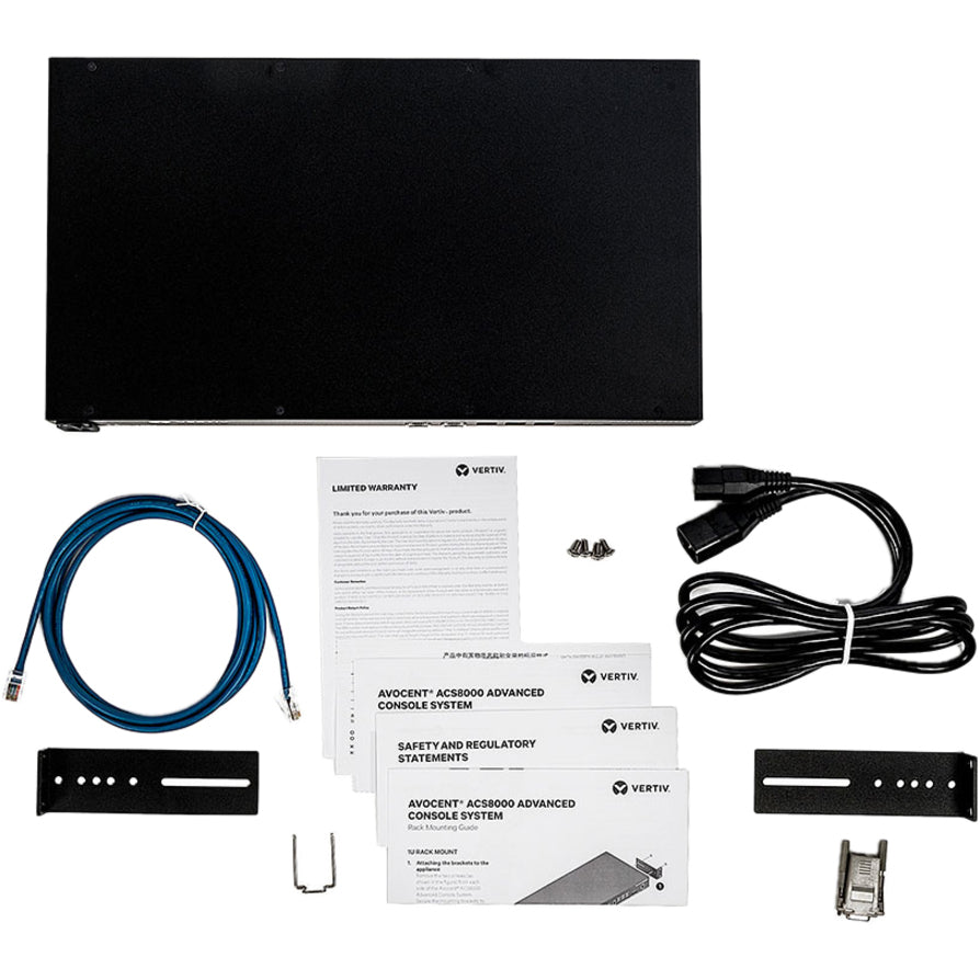 Vertiv Avocent 16-port ACS8000 Console System with single AC Power Supply, non-TAA