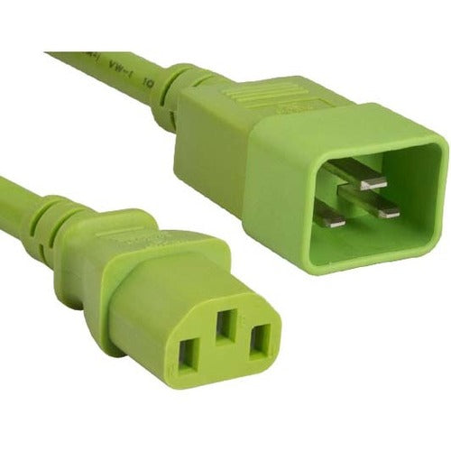 C13 TO C20 6FT GREEN POWER CORD