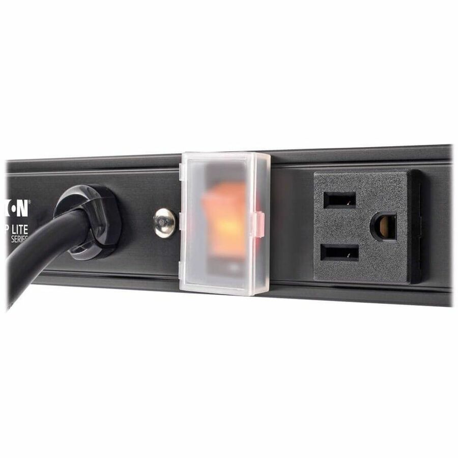 Eaton Tripp Lite Series 12-Outlet Vertical Power Strip, 120V, 15A, NEMA 5-15P, 15 ft. (4.57 m) Cord, 36 in., Black Housing