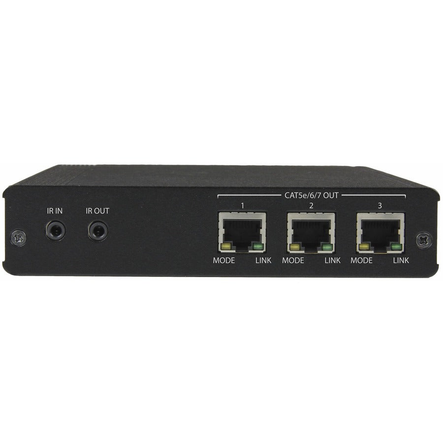 StarTech.com 3 Port HDBaseT Extender Kit with 3 Receivers - 1x3 HDMI over CAT5e/CAT6 Splitter - 1-to-3 HDBaseT Distribution System - Up to 4K