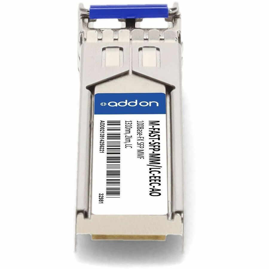AddOn Hirschmann M-FAST SFP-MM/LC EEC Compatible TAA Compliant 100Base-FX SFP Transceiver (MMF, 1310nm, 2km, LC, Rugged)