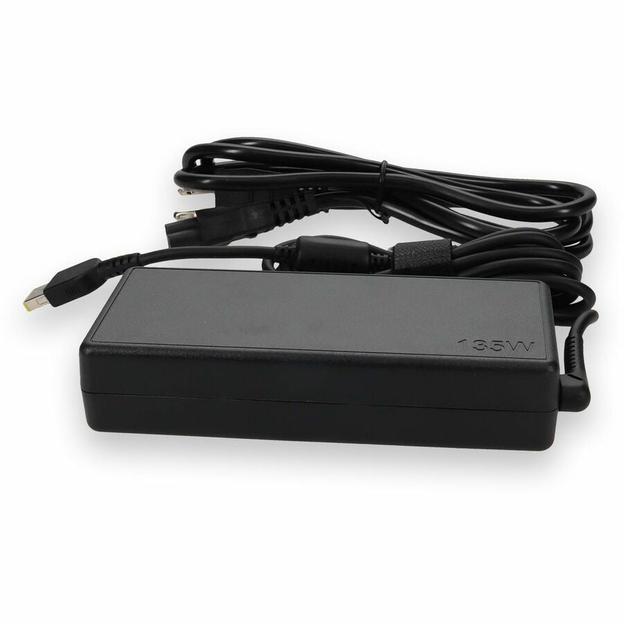 Lenovo 4X20E50558 Compatible 135W 20V at 6.75A Black Slim Tip Laptop Power Adapter and Cable
