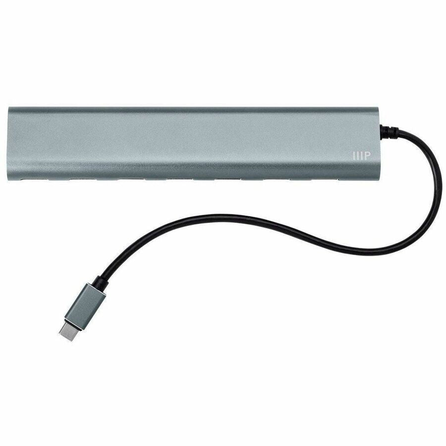 Monoprice SuperSpeed 7-Port USB-C Hub, Gray