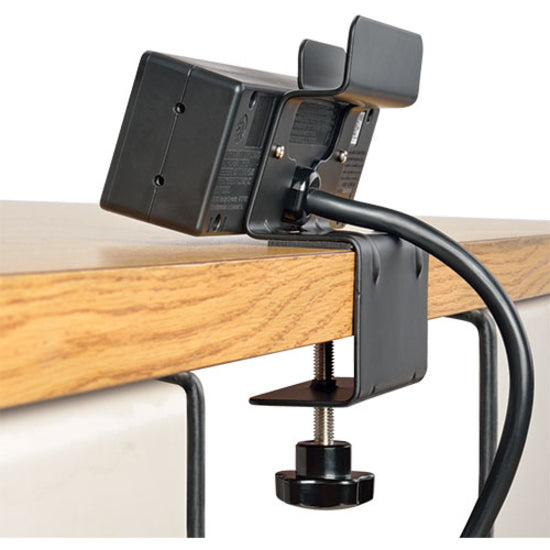Eaton Tripp Lite Series Protect It! 3-Outlet Surge Protector with Desk Clamp, 10 ft. Cord, 510 Joules, 2 USB Charging Ports, Black Housing