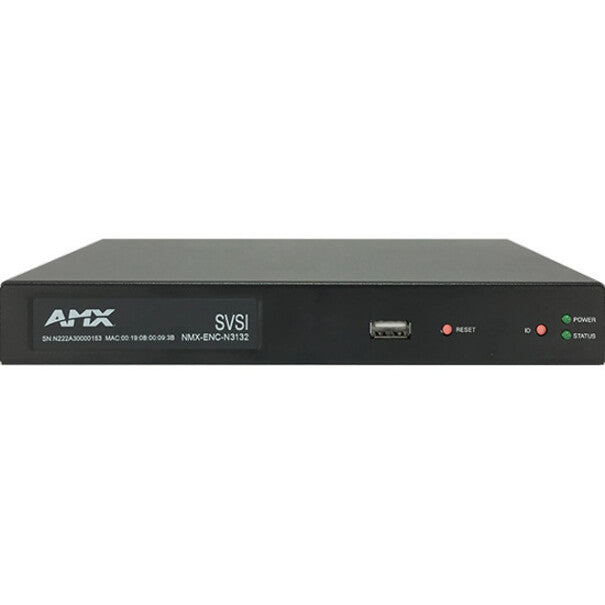 AMX H.264 Compressed Video over IP Encoder, PoE, SFP, HDMI, USB for Record