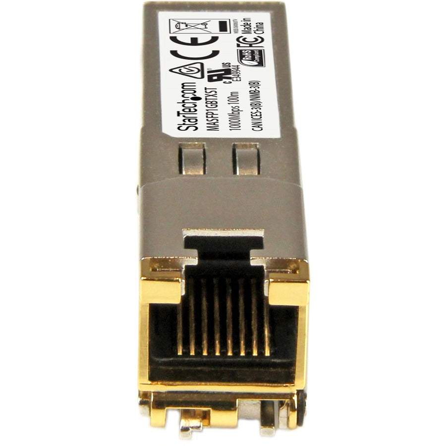 StarTech.com Cisco Meraki MA-SFP-1GB-TX Compatible SFP Module - 1000BASE-T - 10/100/1000 Mbps SFP to RJ45 Cat6/Cat5e Transceiver - 100m
