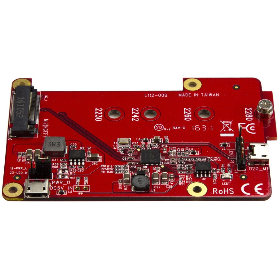 StarTech.com Raspberry Pi Board â€" USB 2.0 480Mbps â€" USB to M.2 SATA Converter â€" USB to SATA Raspberry Pi SSD