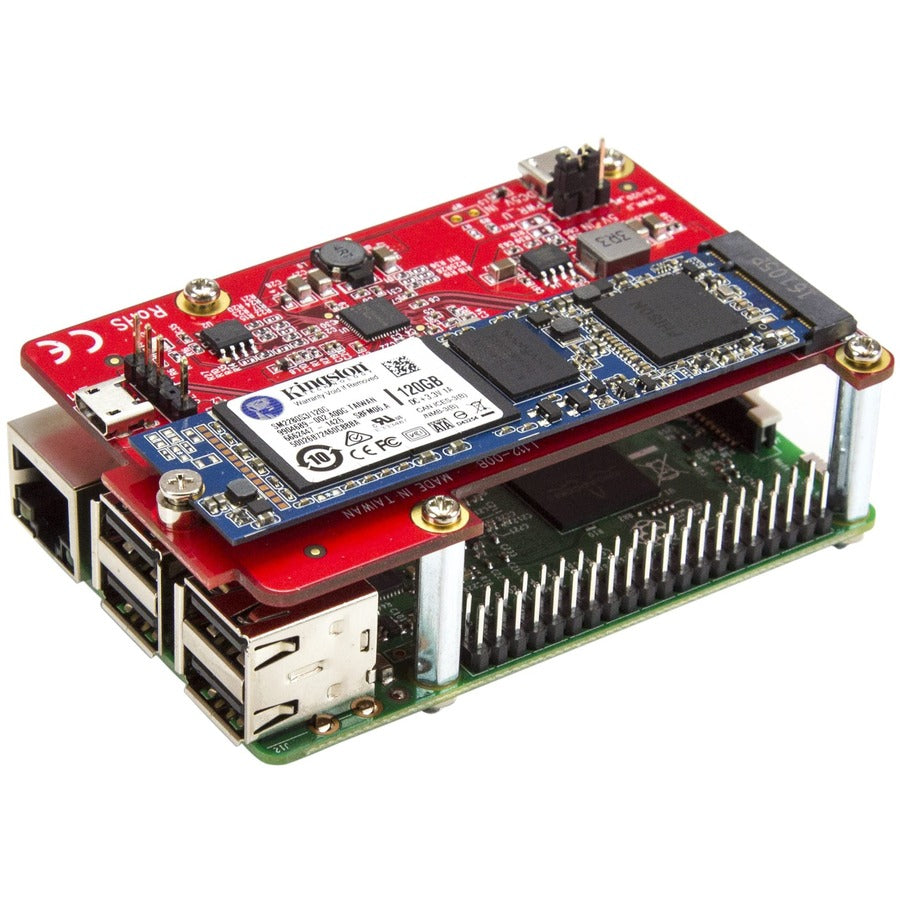 StarTech.com Raspberry Pi Board â€" USB 2.0 480Mbps â€" USB to M.2 SATA Converter â€" USB to SATA Raspberry Pi SSD