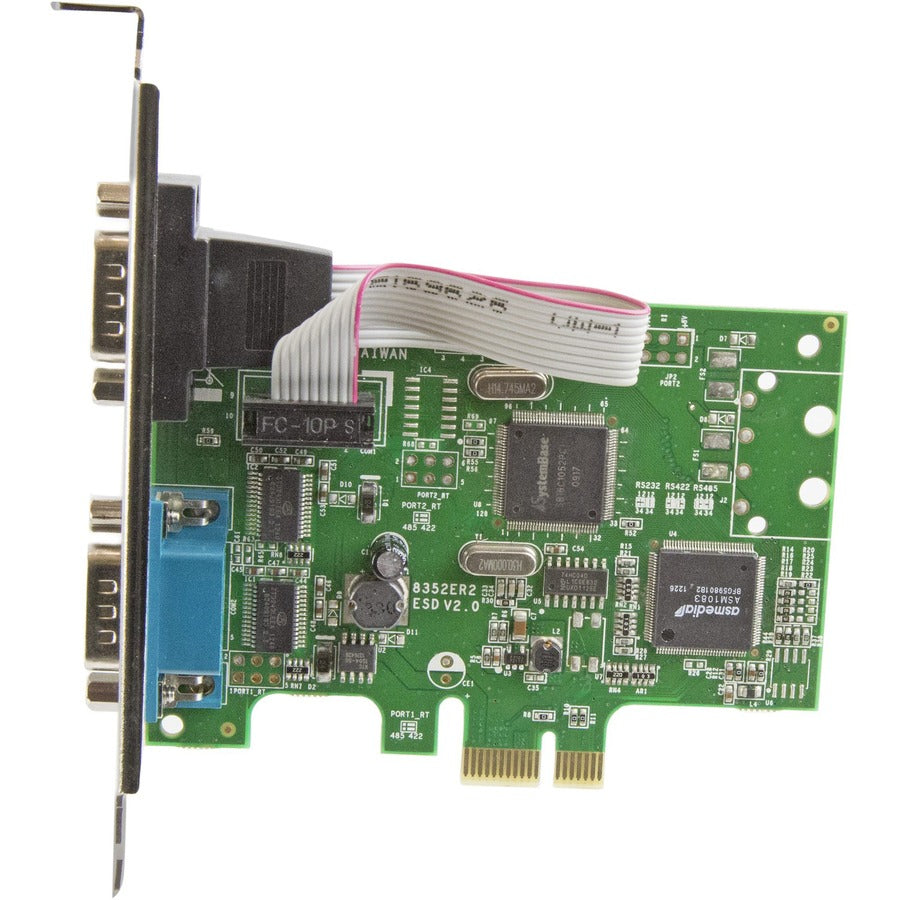 StarTech.com PCI Express Serial Card â€" 2 port â€" Dual Channel 16C1050 UART â€" Serial Port PCIe Card â€" Serial Expansion Card
