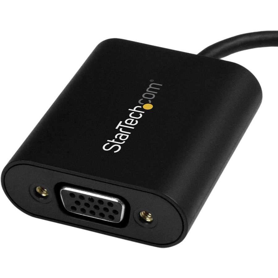 StarTech.com USB-C to VGA Adapter - 1920x1200 - USB C Adapter - USB Type C to VGA Monitor / Projector Adapter
