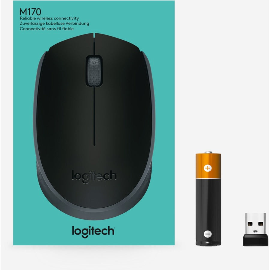 WL MOUSE M170 BLACK CLAMSHELL