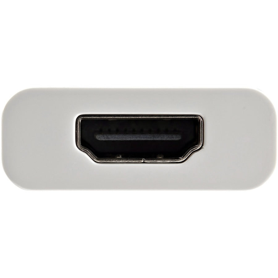 StarTech.com USB C to HDMI 2.0 Adapter 4K 60Hz with 60W Power Delivery Pass-Through Charging - USB Type-C to HDMI Video Converter - White
