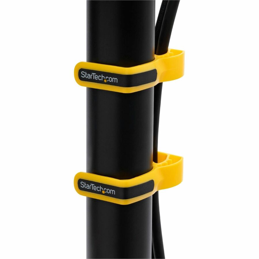 StarTech.com Vertical Dual Monitor Stand, Heavy Duty Steel, Monitors up to 27" (22lb/10kg), Vesa Monitor, Computer Monitor Stand