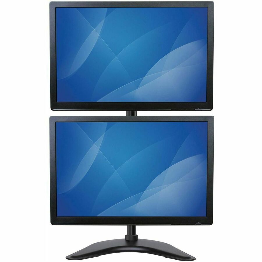 StarTech.com Vertical Dual Monitor Stand, Heavy Duty Steel, Monitors up to 27" (22lb/10kg), Vesa Monitor, Computer Monitor Stand