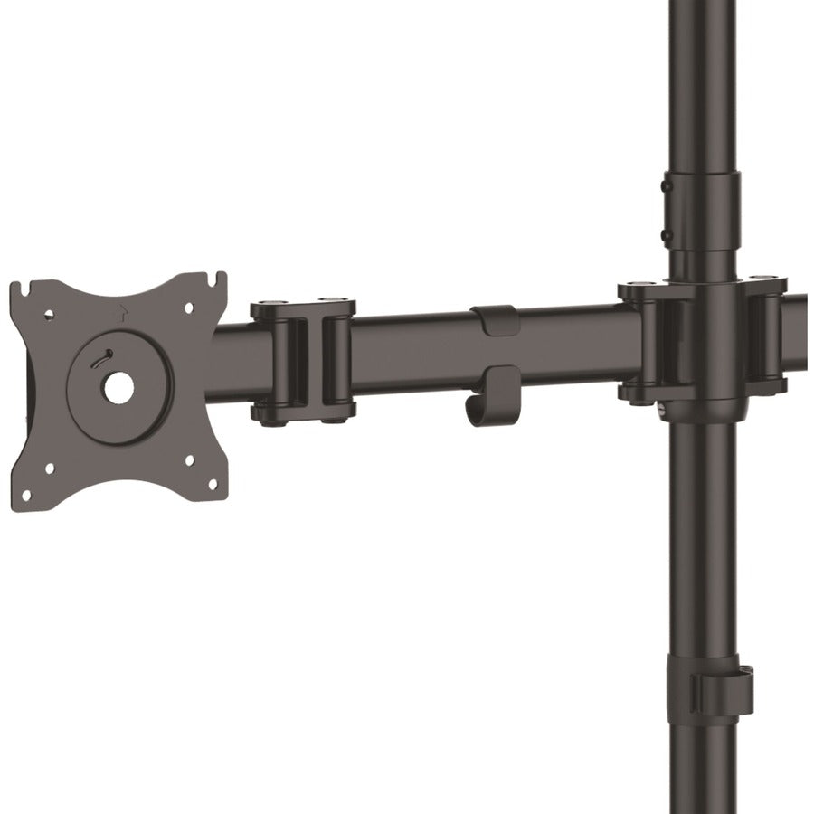 StarTech.com Quad Monitor Stand, Crossbar, Steel, Monitors up to 27" (17.6lb/8kg), VESA Monitor, Computer Monitor Stand, Monitor Arm