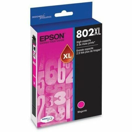 Epson DURABrite Ultra 802XL Original High Yield Inkjet Ink Cartridge - Magenta - 1 Pack