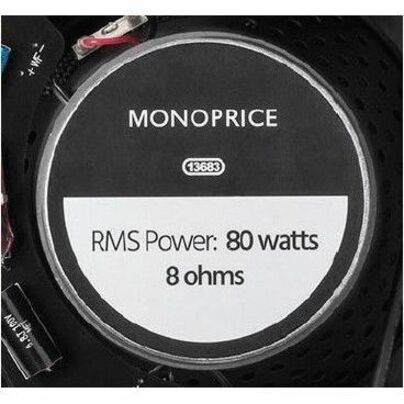 Monoprice Alpha 13683 Speaker - 80 W RMS - 160 W PMPO - 2-way - 2 Pack