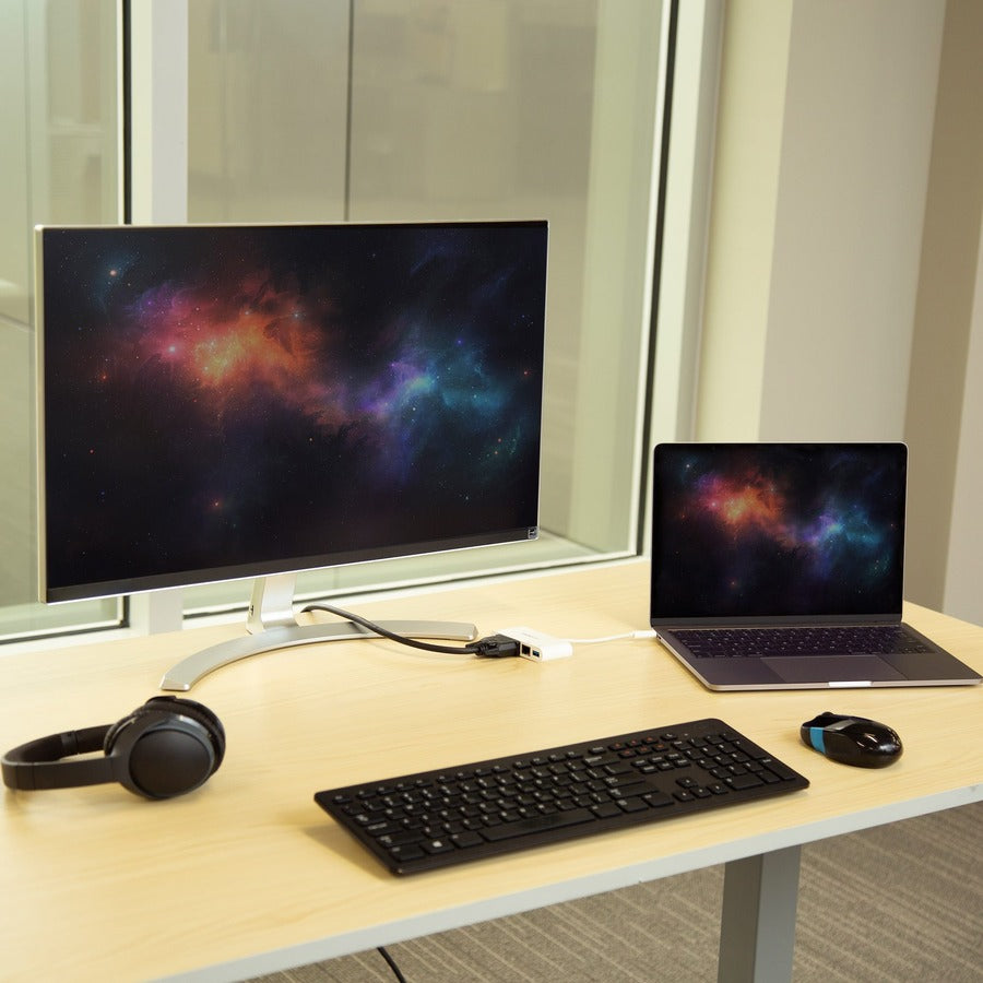 StarTech.com USB C Multiport Adapter to DVI-D (Digital) Video - 60W PD Passthrough/GbE/USB-A - Portable USB Type-C/Thunderbolt 3 Mini Dock