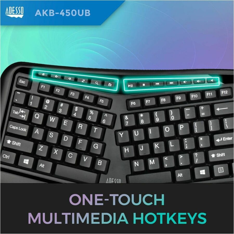 ERGONOMIC TOUCHPAD KEYBOARD USB
