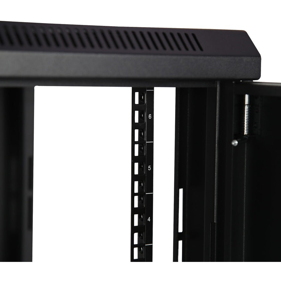 StarTech.com 2-Post 6U Wall Mount Network Cabinet, 19" Wall-Mounted Server Rack for Data / IT Equipment, Small Lockable Rack Enclosure