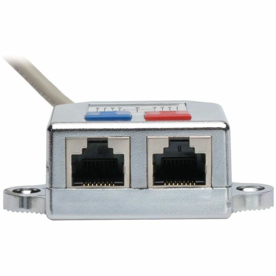 Eaton Tripp Lite Series 2-to-1 RJ45 Network Signal Splitter (M/2xF) - 10/100 Mbps Ethernet, Cat5/Cat5e, 6 in. (15 cm)