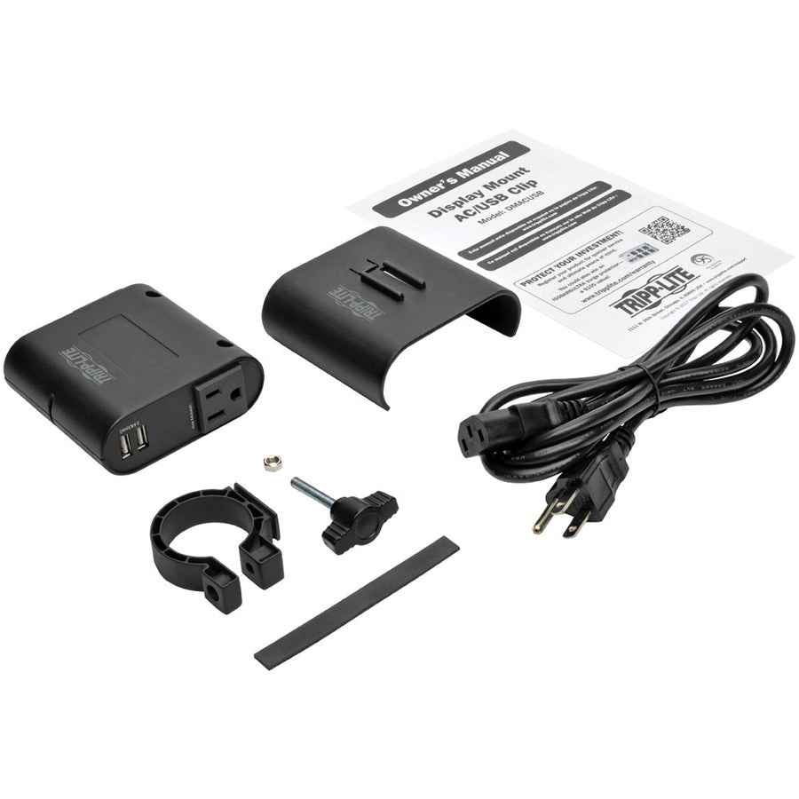 Eaton Tripp Lite Series AC/USB Charging Clip for Display Mounts