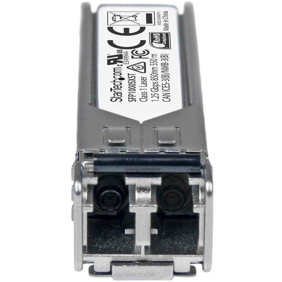 StarTech.com MSA Uncoded SFP Module - 1000BASE-SX - 1GE Gigabit Ethernet SFP 1GbE Multi Mode Fiber (MMF) Optic Transceiver - 550m DDM