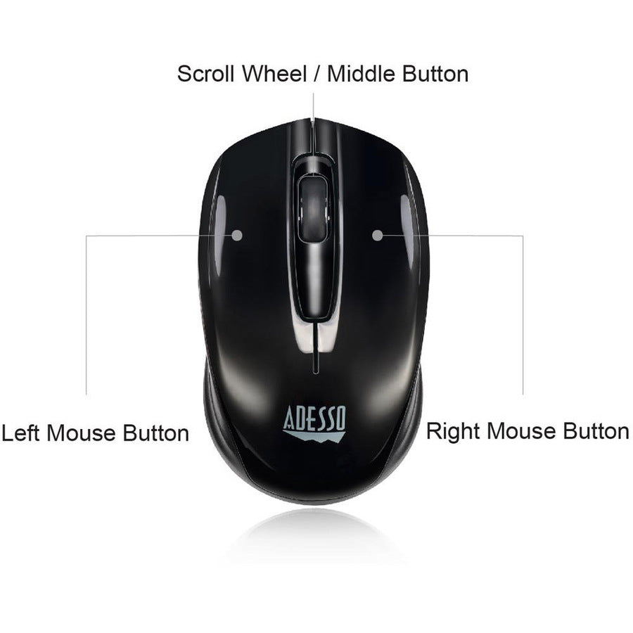 WRLS OPTICAL WHEEL MOUSE BLK