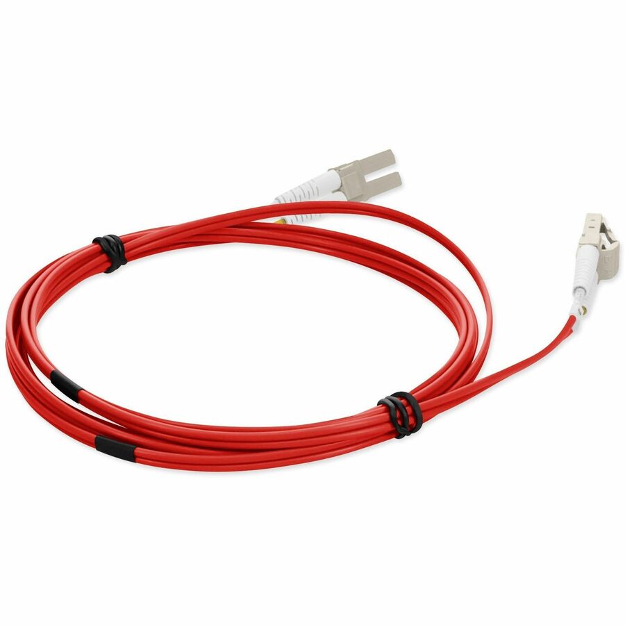 AddOn 5m LC (Male) to LC (Male) Red OM1 Duplex Fiber OFNR (Riser-Rated) Patch Cable
