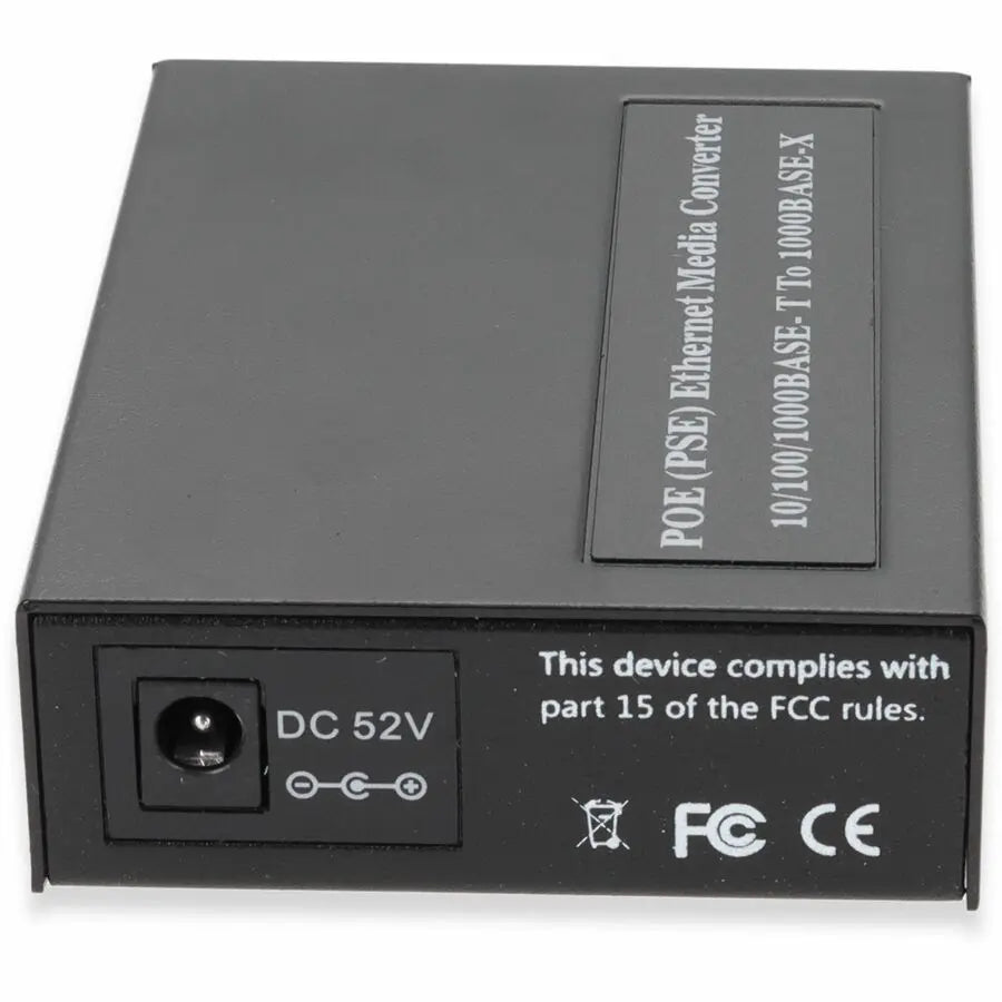 AddOn 10/100/1000Base-TX(RJ-45) x2 to 1 Open SFP Port POE (15W) Media Converter