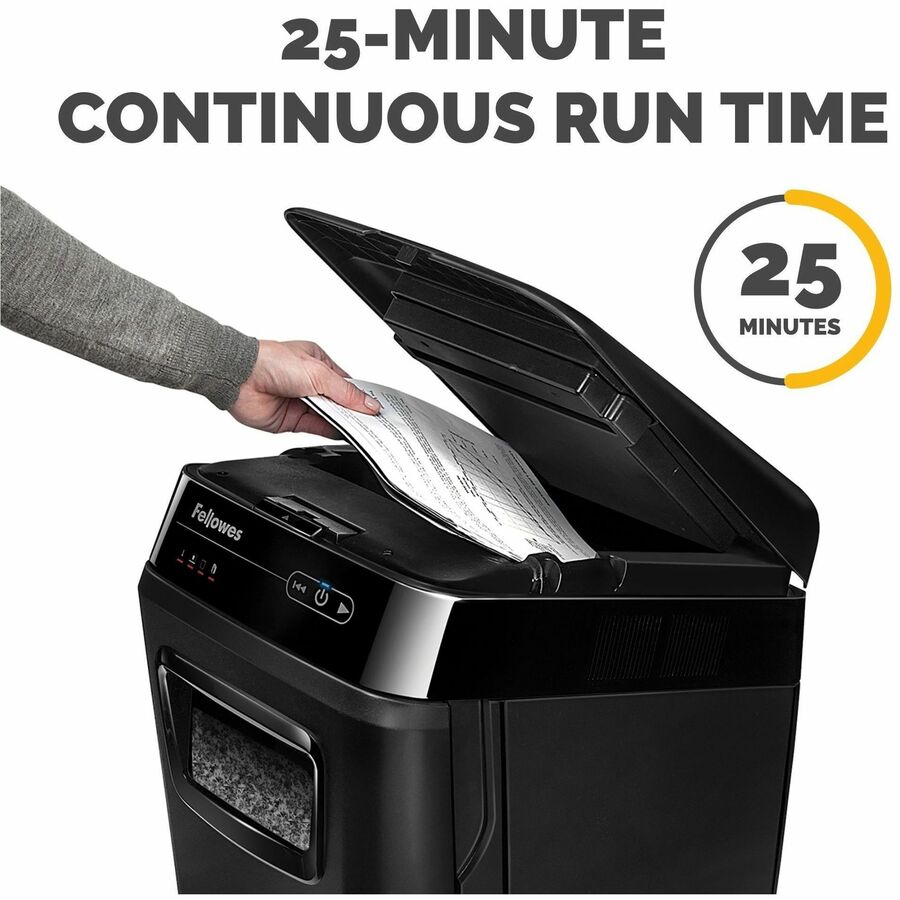 Fellowes AutoMax™ 200M Micro-Cut Auto Feed 2-in-1 Office Paper Shredder with Auto Feed 200-Sheet Capacity