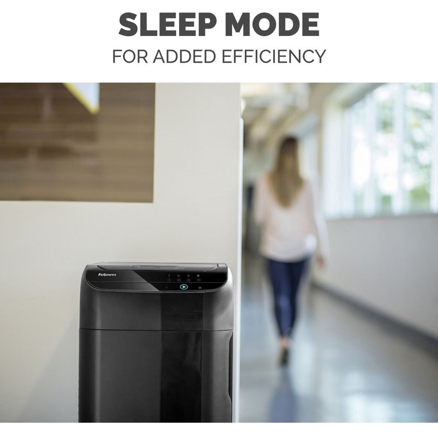 Fellowes® AutoMax 550C Cross Cut, Auto Feed 2-in-1 Heavy Duty Commercial Paper Shredder with SilentShred™